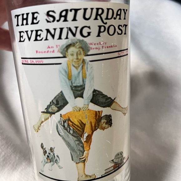 The Saturday Evening Post Norman Rockwell Vintage glass - Picture 4 of 4